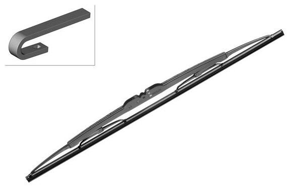 Щетка стеклоочистителя задняя Rear 500 мм H500 (Крючок 9x3/Крючок 9x4) BOSCH 3397004760